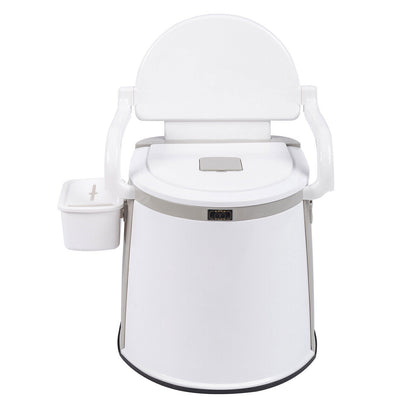 Cosmo Thrift Portable Camping Toilet for Adults – Freestanding Travel Potty with Handrails