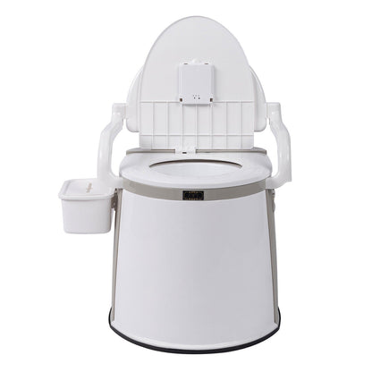 Cosmo Thrift Portable Camping Toilet for Adults – Freestanding Travel Potty with Handrails