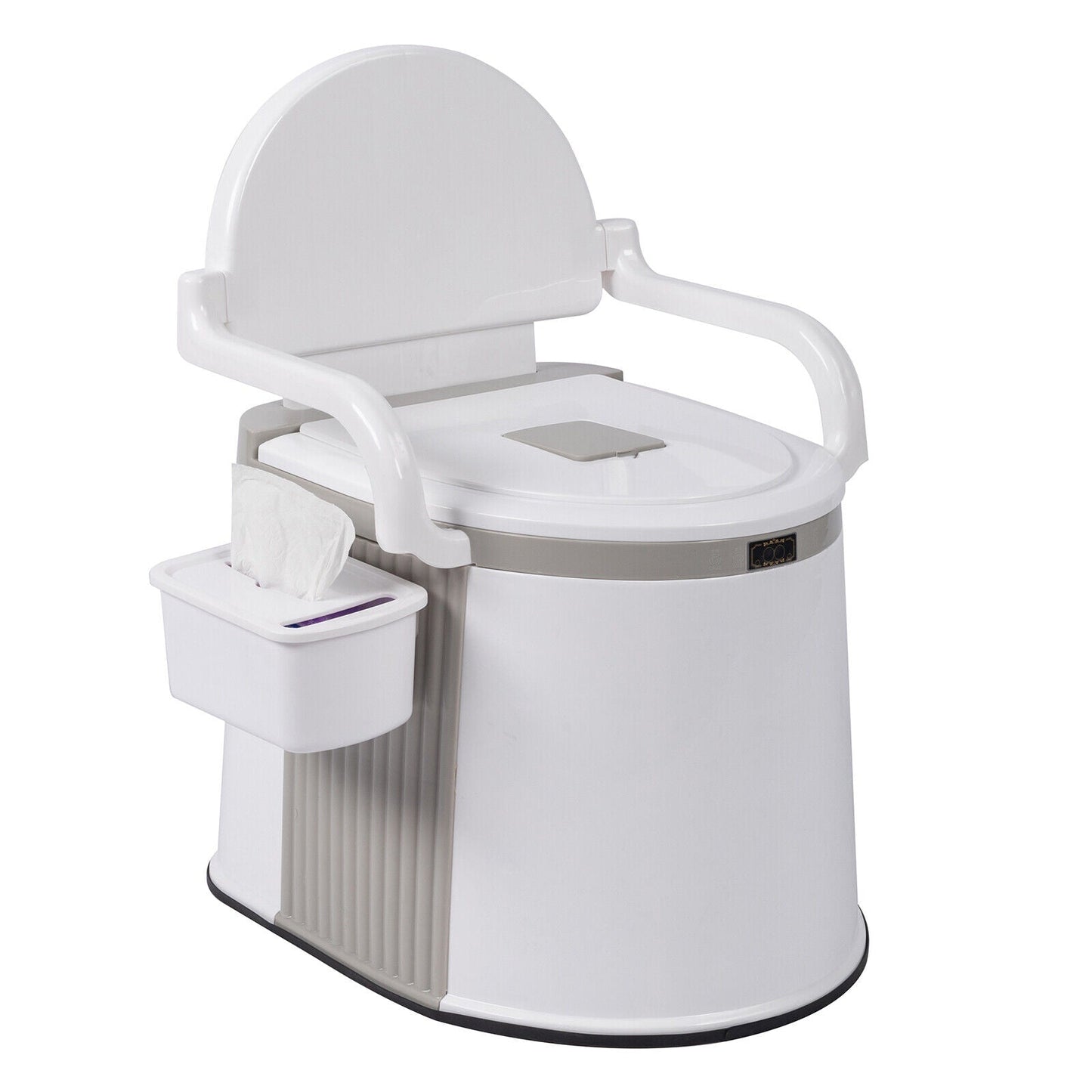 Cosmo Thrift Portable Camping Toilet for Adults – Freestanding Travel Potty with Handrails