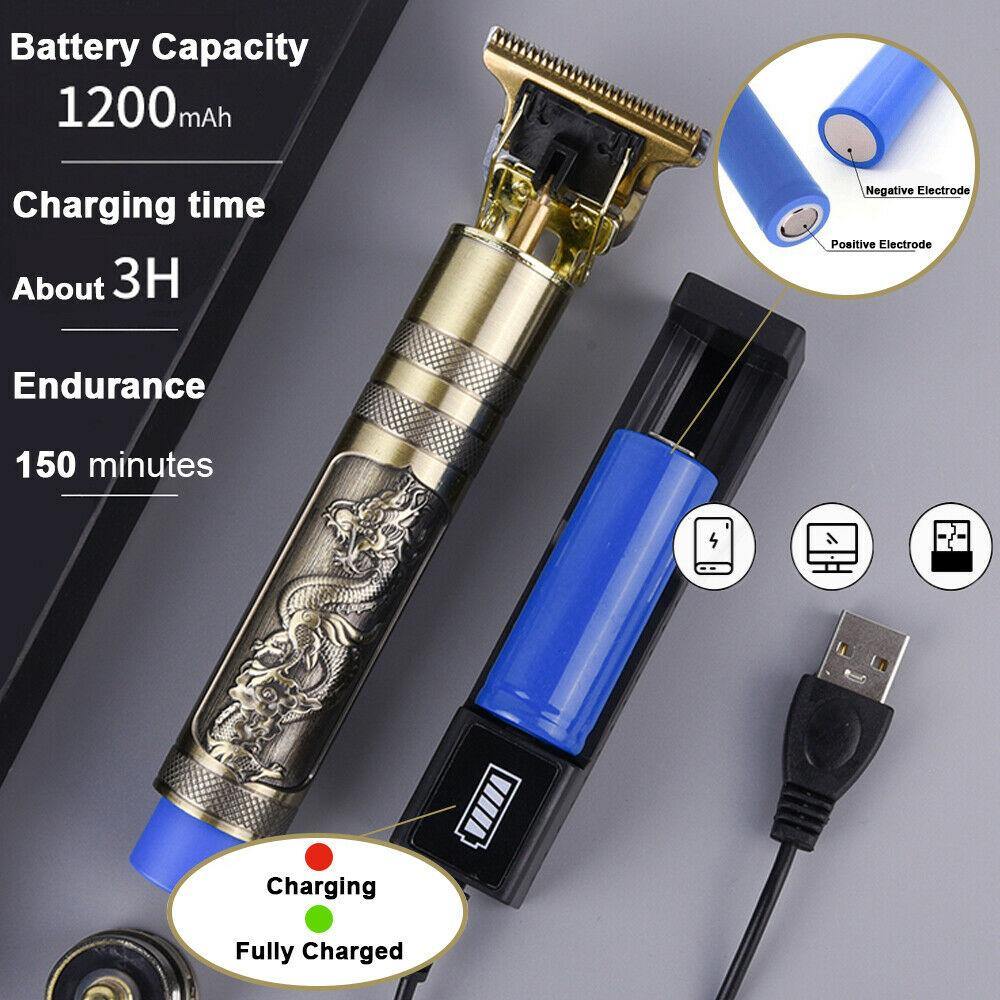 Cosmo Thrift Rechargeable Professional T-Blade Barber Set - Cordless Barber Clippers