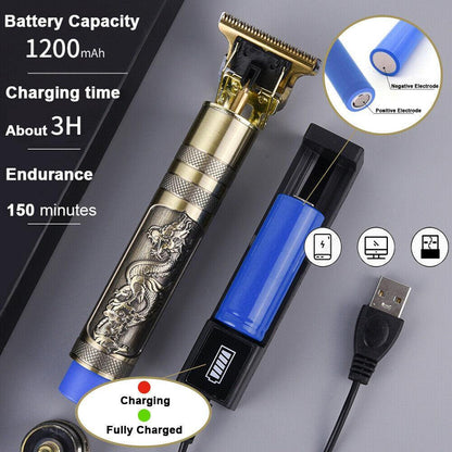 Cosmo Thrift Rechargeable Professional T-Blade Barber Set - Cordless Barber Clippers