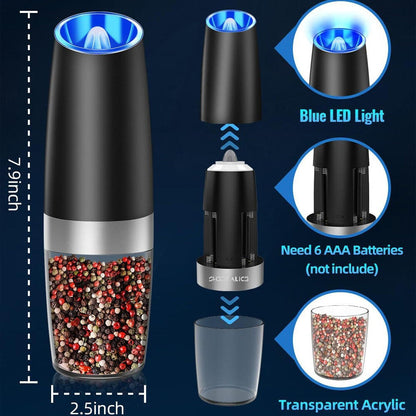 Cosmo Thrift Electric Salt And Pepper Grinder 2 Pack
