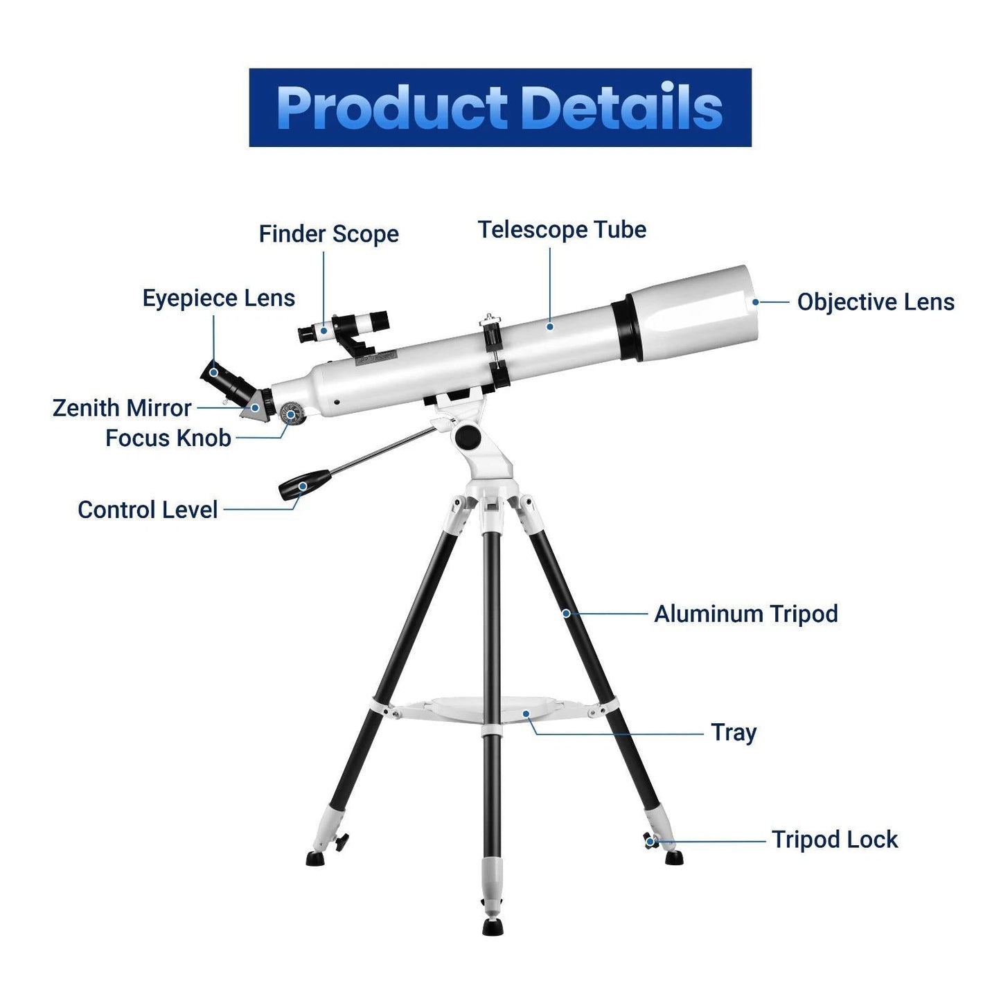 Cosmo Thrift 210x Magnification Telescope for Adults & Beginners – Star Tracking App & Pro-Level Design