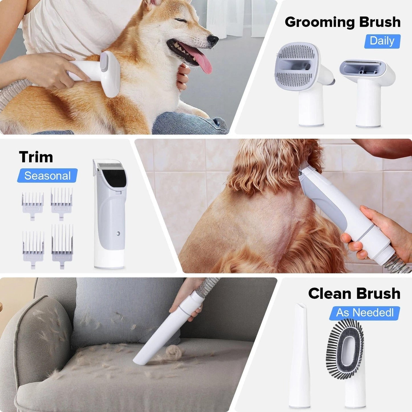 Cosmo Thrift Dog Grooming Kit With Vacuum