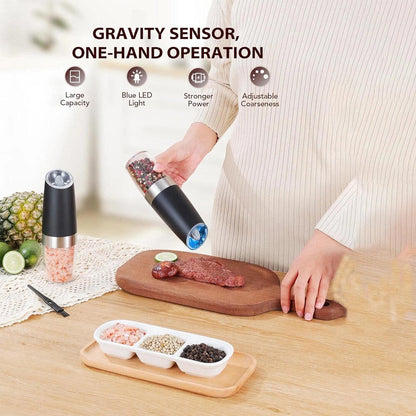 Cosmo Thrift Electric Salt And Pepper Grinder 2 Pack
