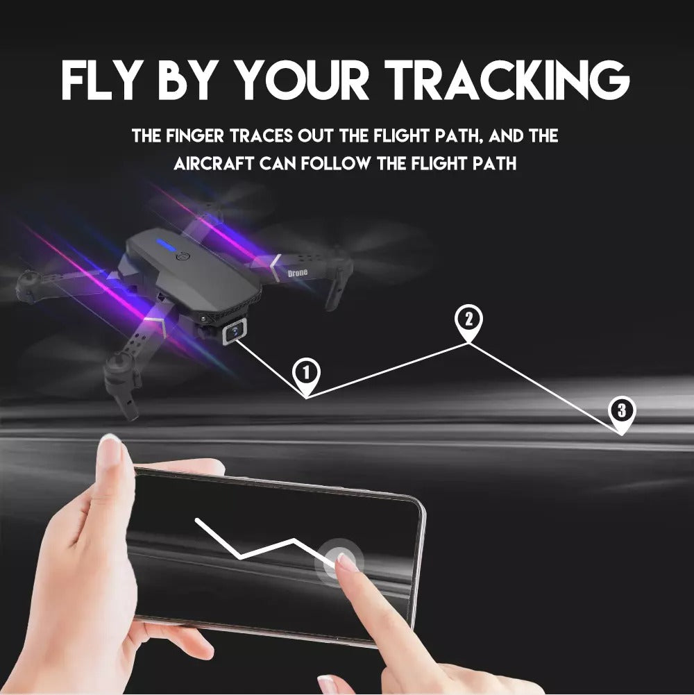 Cosmo Thrift Foldable Dual-Camera Drone with Carrying Case