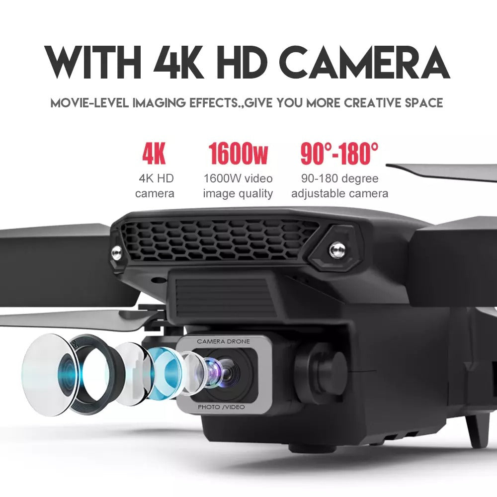 Cosmo Thrift Foldable Dual-Camera Drone with Carrying Case