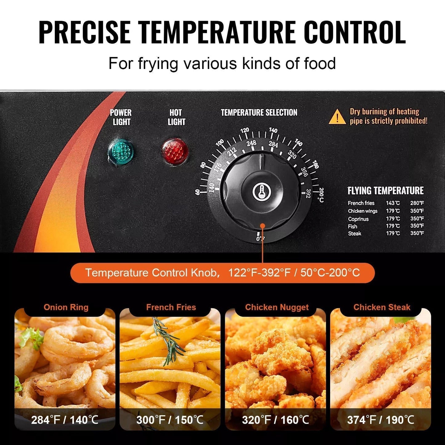 Cosmo Thrift 25Qt Commercial Electric Deep Fryer