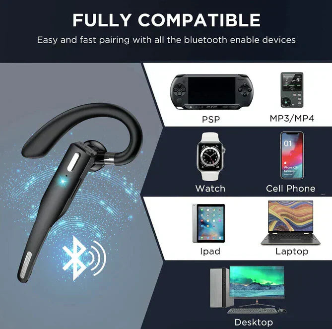 Cosmo Thrift Trucker Dual Mic Wireless Bluetooth 5.1 Noise Cancelling Headset/Earpiece