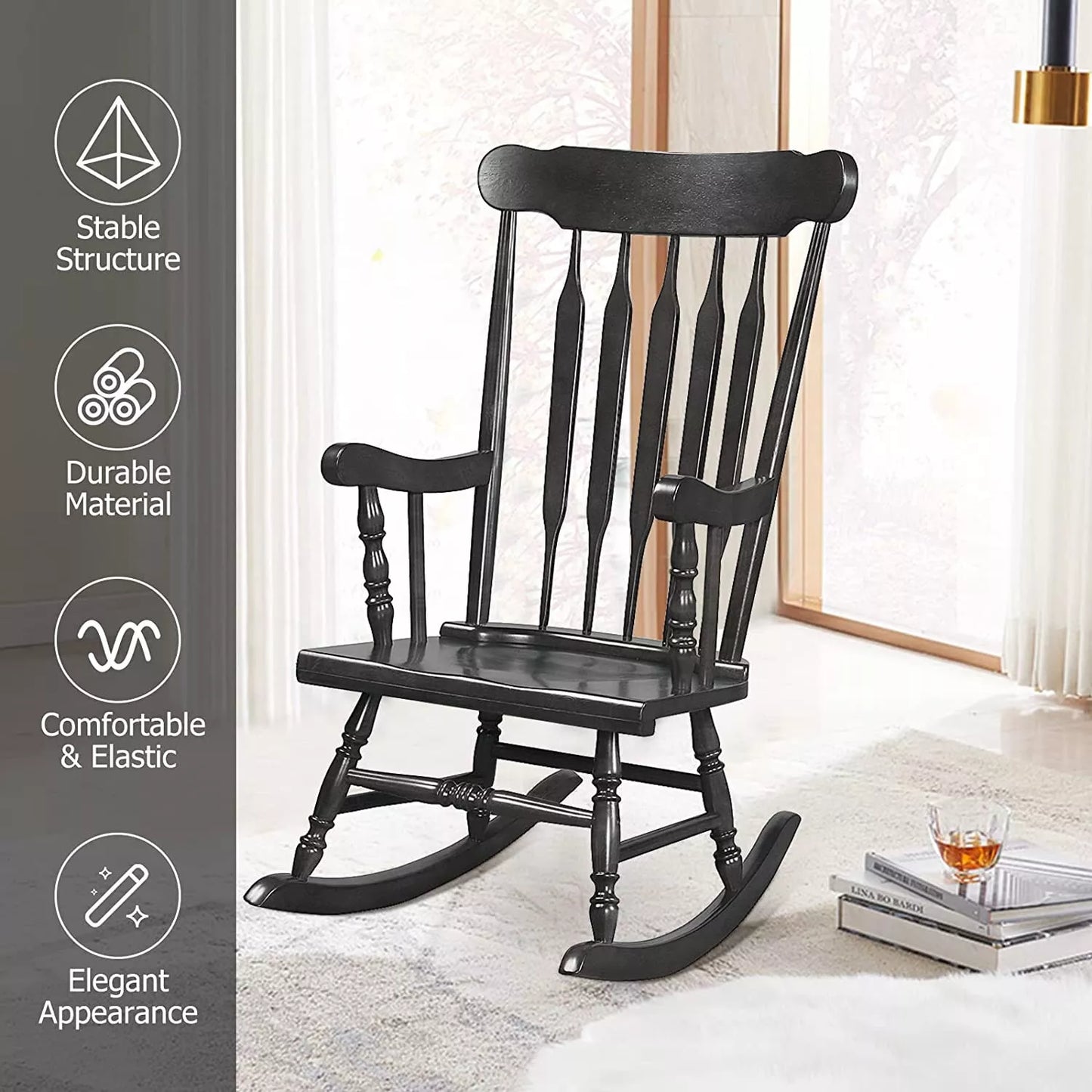 Cosmo Thrift Wood Rocking Chair