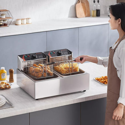 Cosmo Thrift 25Qt Commercial Electric Deep Fryer