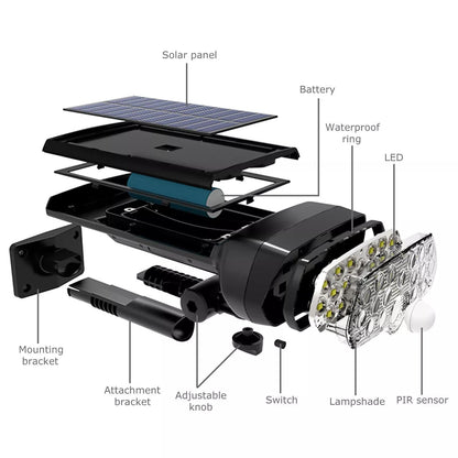 Cosmo Thrift Solar Flood Lights with Motion Sensor