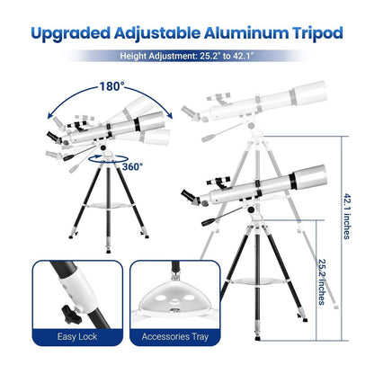 Cosmo Thrift 210x Magnification Telescope for Adults & Beginners – Star Tracking App & Pro-Level Design