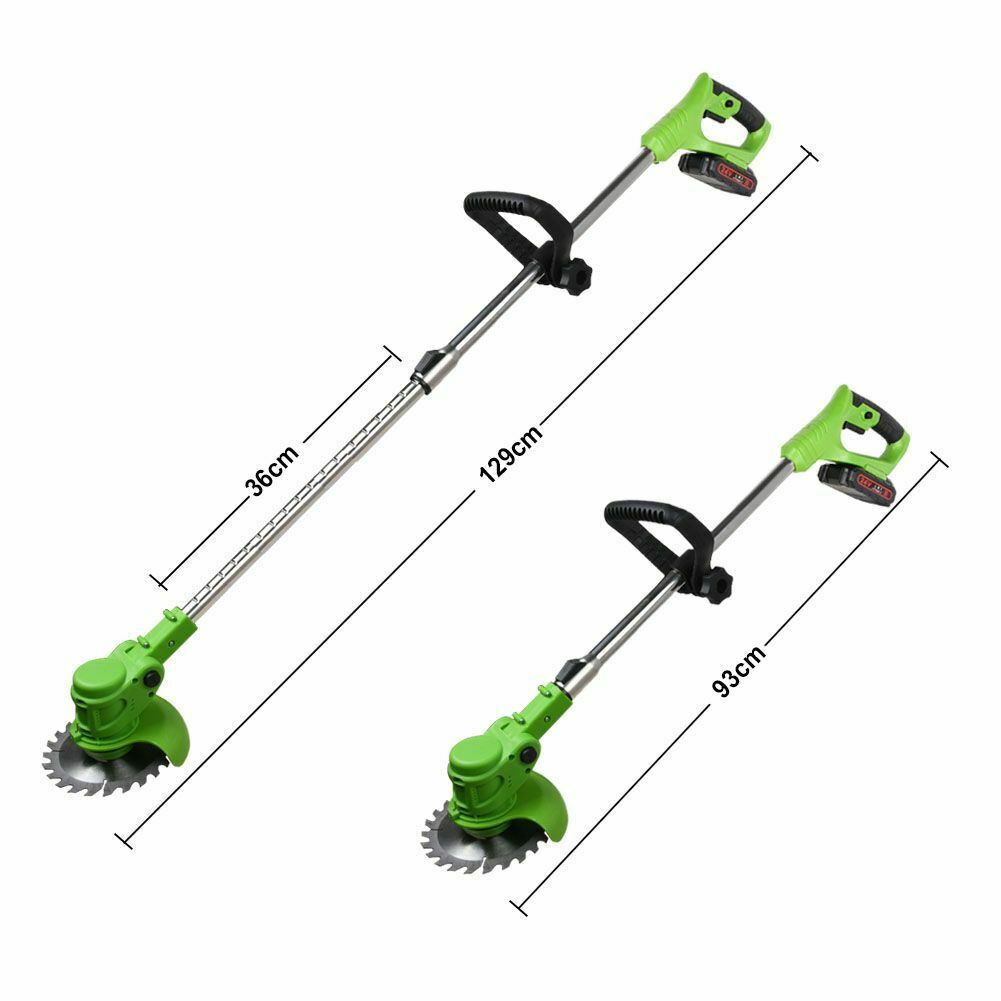 Cosmo Thrift Cordless Strimmer with Carbon Steel Blades Battery Powered