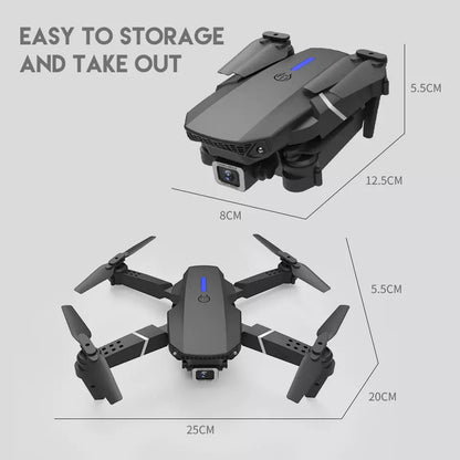 Cosmo Thrift Foldable Dual-Camera Drone with Carrying Case
