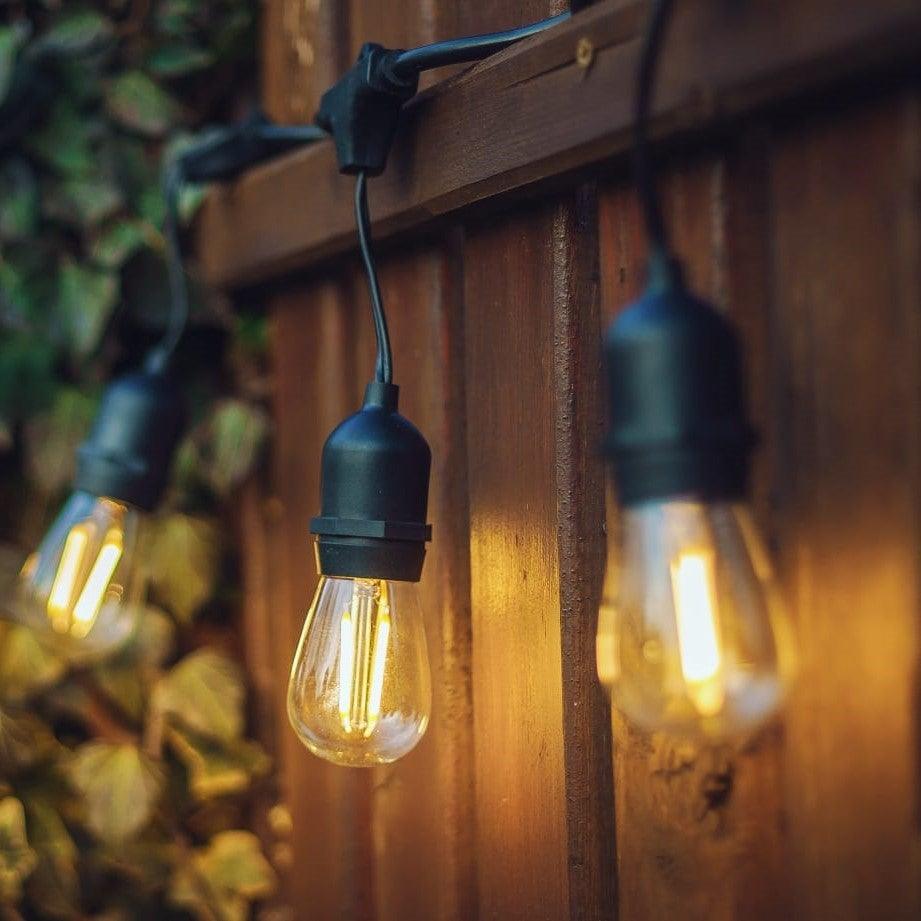 Cosmo Thrift Heavy Duty Outdoor LED String Lights – Waterproof Warm White