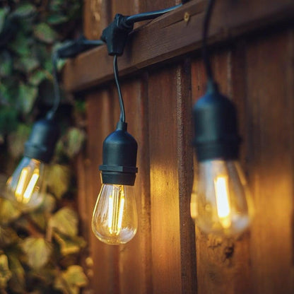 Cosmo Thrift Heavy Duty Outdoor LED String Lights – Waterproof Warm White