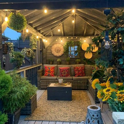 Cosmo Thrift Heavy Duty Outdoor LED String Lights – Waterproof Warm White